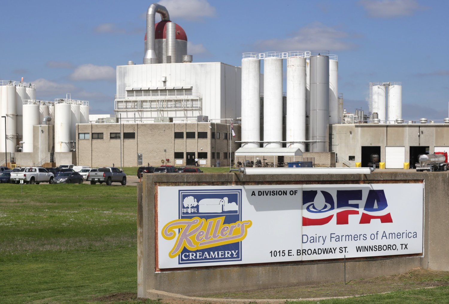 The Dairy Farmers of America facility just outside Winnsboro city limits on Tx 11.